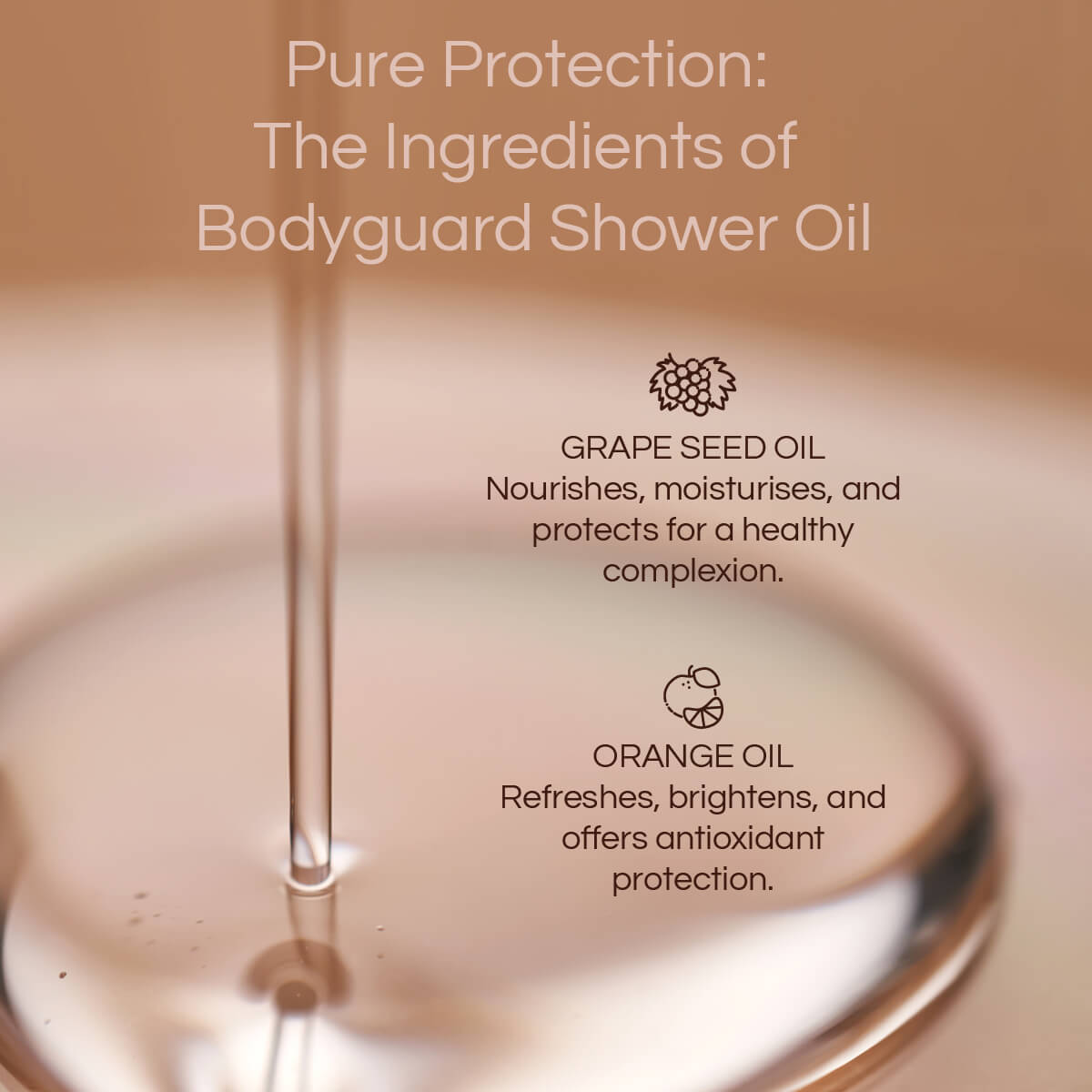 Bodyguard Shower Oil Ingredients